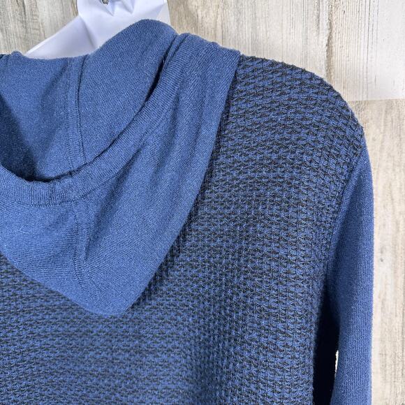 Smartwool Hoodie M | Navy Thermal Knit | Merino Wool Blend | MSRP $140 - Picture 5 of 7